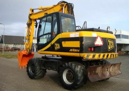 Product picture JCB JS130W JS150W Wheeled Excavator Service Repair Workshop Manual DOWNLOAD 