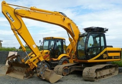 Product picture JCB JS115 JS130 JS130LC JS145 JS160 JS180 Tracked Excavator Service Repair Workshop Manual DOWNLOAD 