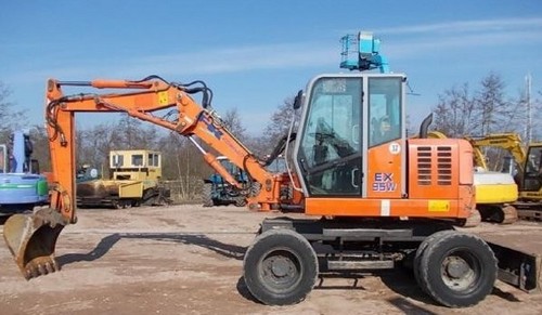 Product picture Fiat Kobelco EX95W Mini Wheel Excavator Service Repair Workshop Manual DOWNLOAD 