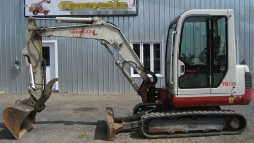 Product picture Takeuchi TB135 Compact Excavator Parts Manual DOWNLOAD (SN: 13510004 and up)
